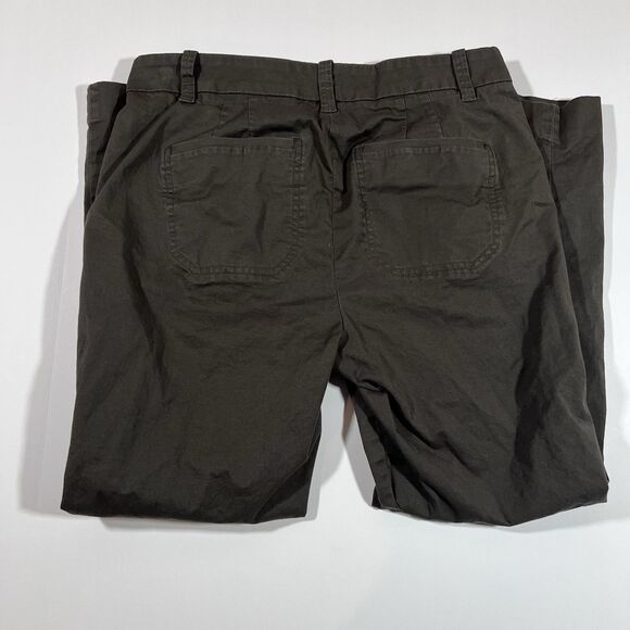 Vince Brown Cotton Twill Straight Chino Pants Trousers Women's Size 6 - Picture 11 of 11